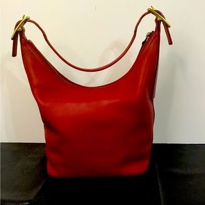 Authentic Coach HandbagLegacy West Hobo RED